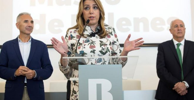 Susana Díaz, hace unos días en Málaga. EFE/Daniel Pérez