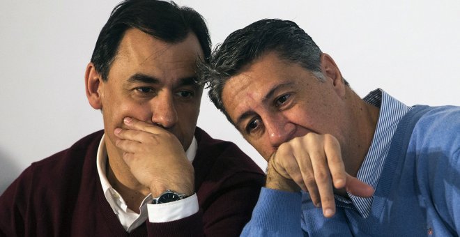 El coordinador general del PP, Fernando Martínez-Maillo, y el líder del PPC, Xavier García Albiol, en una imagen de archivo. EFE/Quique García