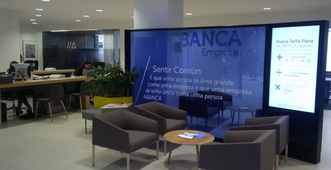 Oficina de la entidad gallega Abanca en Vigo.