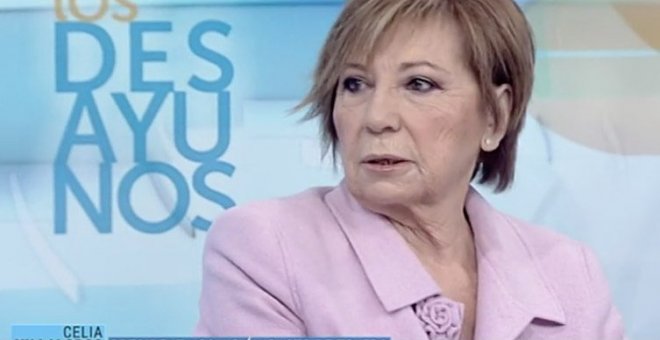 Celia Villalobos el pasado martes 16 de enero en 'Los Desayunos de TVE'.