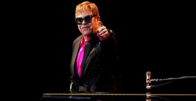 Elton John, durante un concierto en Málaga en julio de 2017. - REUTERS