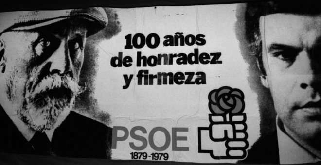 Cartel del centenario del PSOE.