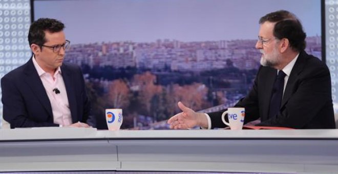 El presidente del Gobierno, Mariano Rajoy, en el programa "Los Desayunos" de TVE. MONCLOA