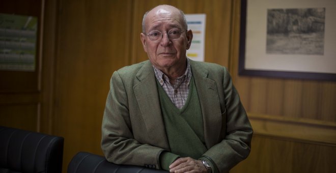 El juez Ramiro García de Dios en su despecho del Juzgado de Instrucción número 6 de Madrid.- JAIRO VARGAS