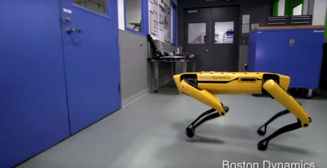 Uno de los perros robot de Boston Dynamics.