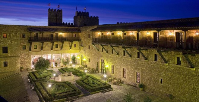 Vista del Parador Nacional de Siguenza. E.P.