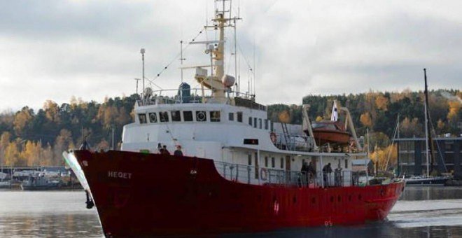 Imagen del barco C-Star, del movimiento xenófobo Defend Europe.-