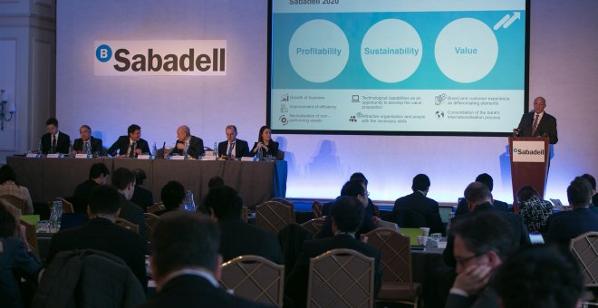 Presentación a inversores y analistas del Plan Estratégico 2018-2020 de Sabadell. E.P.