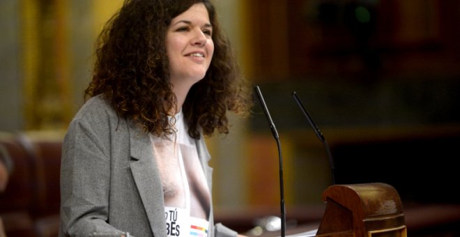 Sofía Castañón durante su intervención en el Congreso.- DANI GAGO