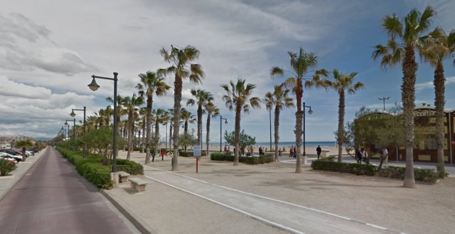 Paseo marítimo de la playa de la Malvarrosa, València. / MAPS