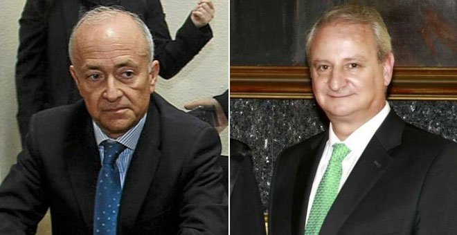 El exsenador del PP Vicente Magro y el ex número dos de Gallardón, Fernando Román (derecha). / EFE
