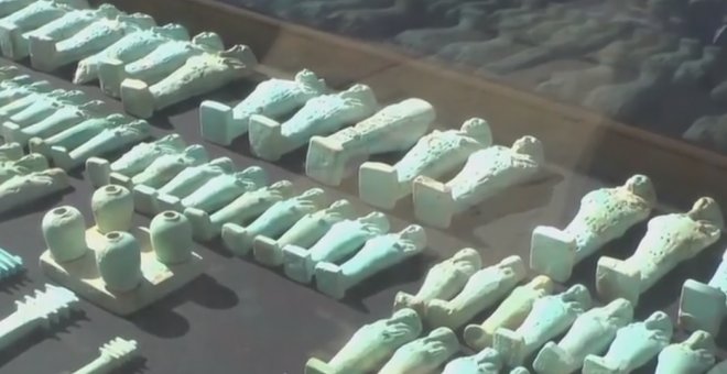 Arqueólogos encuentran en una necrópolis egipcia una colección de 1.000 estatuillas en perfecto estado. / Europa Press