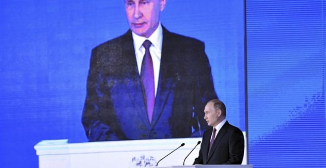 Vladimir Putin habla ante el Parlamento. REUTERS/SPUTNIK