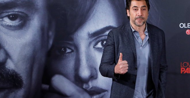 El actor Javier Bardem, durante la presentación en Madrid de la película 'Loving Pablo'.- EFE