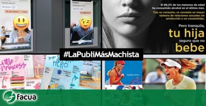 Facua propone las campañas publicitarias más machistas del año. TWITTER/@facua