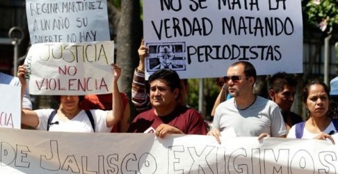 Manifestación por la libertad de prensa en México. EFE/Archivo