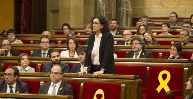 Marta Rovira, durant la votació d'investidura fallida de Jordi Turull / Parlament de Catalunya