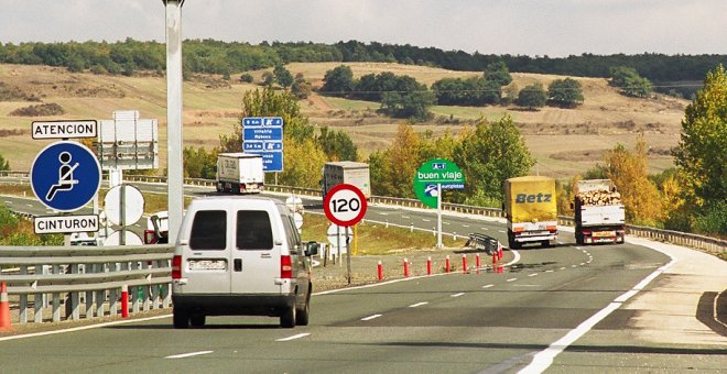 Imagen de la autopista del Norte o AP-1, gestionada por Europistas, del Grupo Itínere.