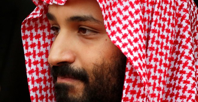 Imagen de Mohamed bin Salman en París.  REUTERS/Charles Platiau