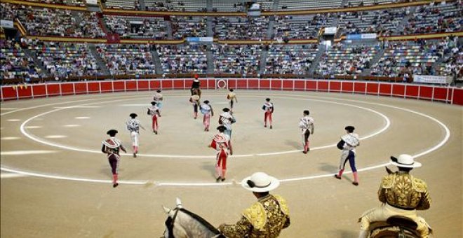 Foto de archivo de una corrida de toros en el Coliseum de A Coruña. / EFE