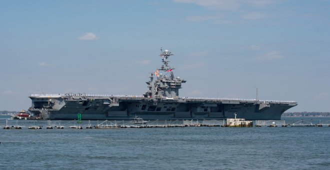 Imagen del portaaviones estadounidense USS Harry S. Truman. REUTERS