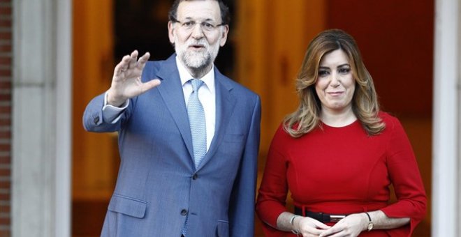 Mariano Rajoy y Susana Díaz -. EUROPAPRESS