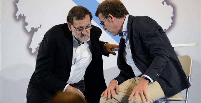 Rajoy y Feijóo. EFE