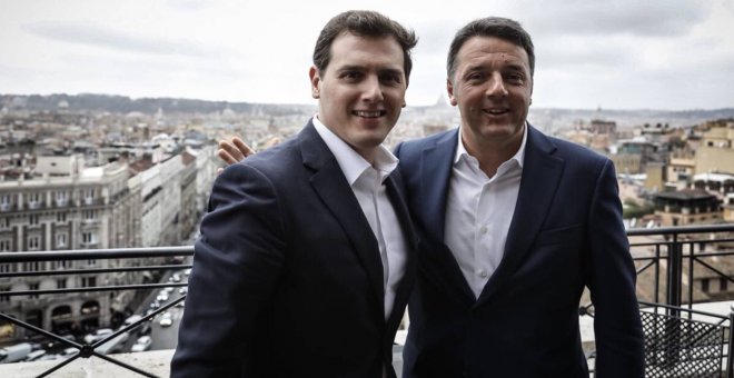 Albert Rivera con Mateo Renzi en Roma / Twitter de Albert Rivera