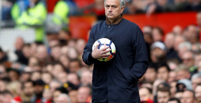 Jose Mourinho durante el encuentro que enfrentó el pasado 29 de abril al Manchester United con el Arsenal. /REUTERS