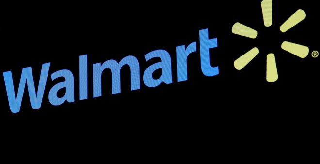 El logo de Walmart en un monitor en la bolsa de Wall Street. REUTERS/Brendan McDermid