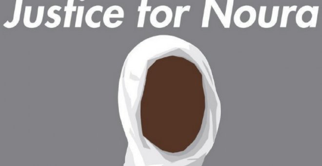 Cartel de la campaña internacional que intenta salvar la vida de Noura Hussein.