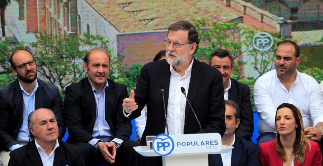 Mariano Rajoy, en Jerez de la Frontera. / EFE