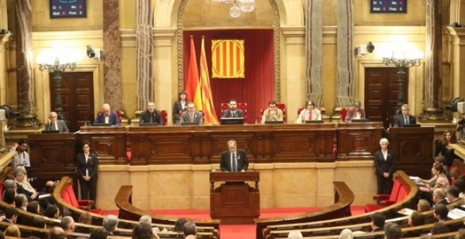 Joaquim Torra, en su discurso como candidato a la investidura a la Presidència de la Generalitat / Parlament de Catalunya