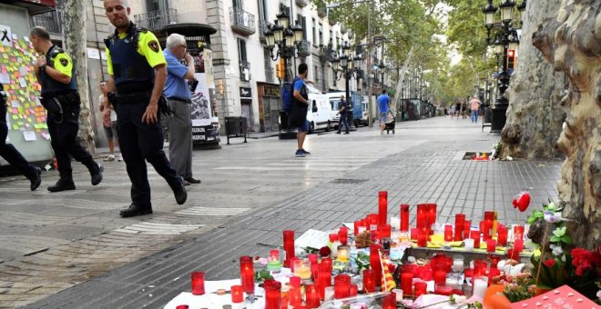 Ramblas de Barcelona tras el atentado de agosto / AFP