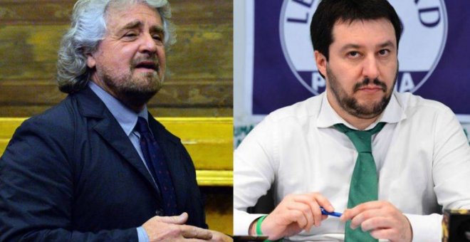 Beppe Grillo y Matteo Salvini - EFE