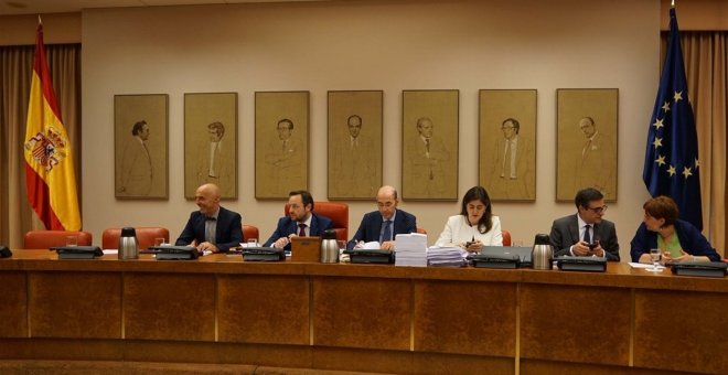 Reunión de la Comisión de Presupuestos, en el Congreso de los Diputados, para debatir las enmientas a las cuentas del Estado para 2018. E.P.