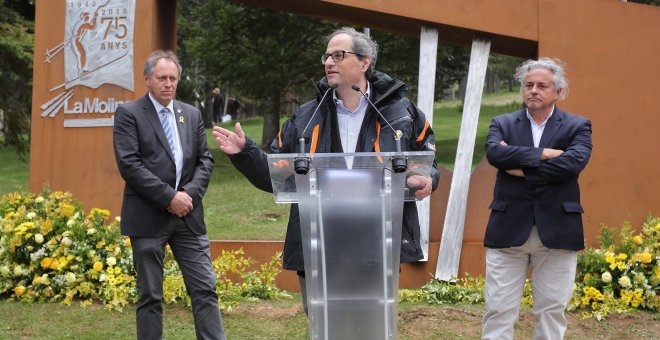 26/05/2018 El president de la Generalitat, Quim Torra, en la conmemoración del 75 aniversario de la estación de esquí de La Molina. EUROPA PRESS