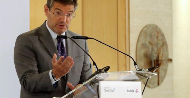 El ministro de Justicia, Rafael Catalá, durante su intervención el Foro Cinco Días. / EFE