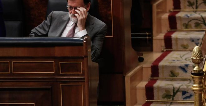 Mariano Rajoy en el Congreso de los Diputados. | (JUAN MEDINA | REUTERS)