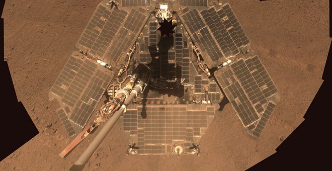 Una fotografía de archivo del rover Opportunity en Marte. /REUTERS