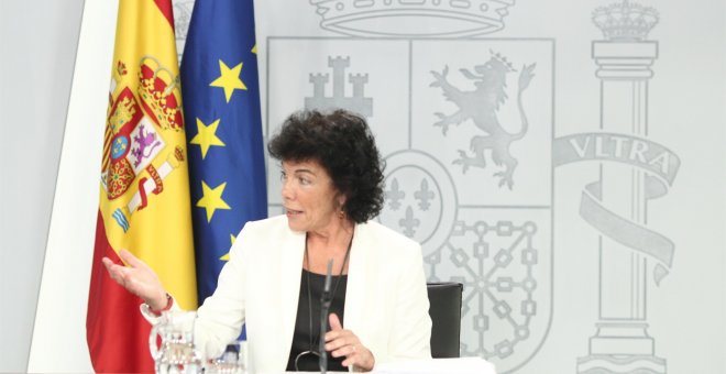 La portavoz del Gobierno, Isabel Celaá./EUROPA PRESS