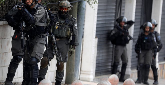 Agentes de la policía israelí fronteriza. / REUTERS