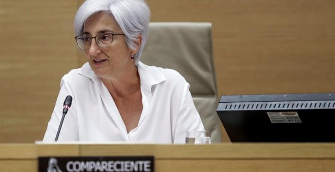 María José Segarra, próxima fiscal general del Estado, durante su comparecencia en el Congreso. Foto: EFE