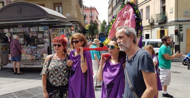 Willy Toledo,en la manifestación del Coño Insumiso en Madrid, (EP).