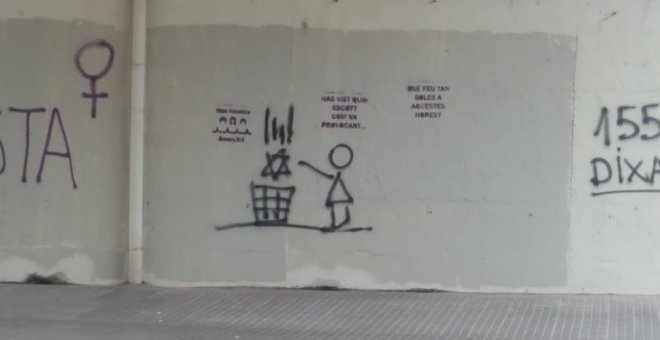 Pintada anti-judía en San Cugat del Vallés.- OBSERVATORIO DEL ANTISEMITISMO