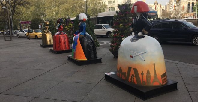 Grupo de meninas con diferentes diseños - Foto cedida por el Ayuntamiento de Madrid