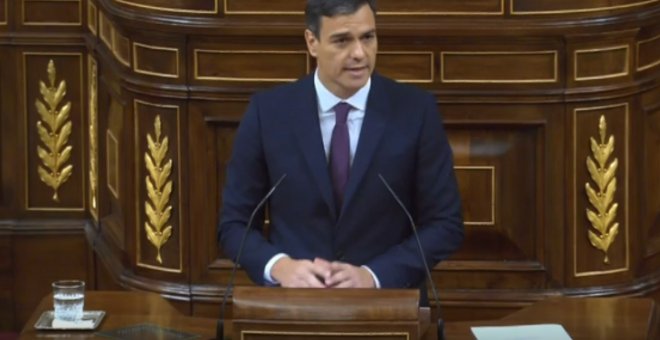 Pedro Sánchez en el Congreso.