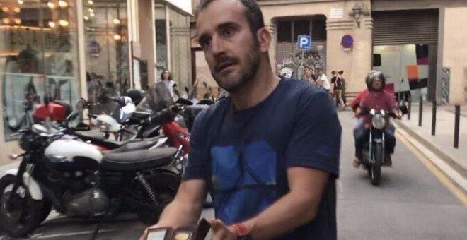 Imatge de l'agressor de Jordi Borràs difosa a les xarxes socials