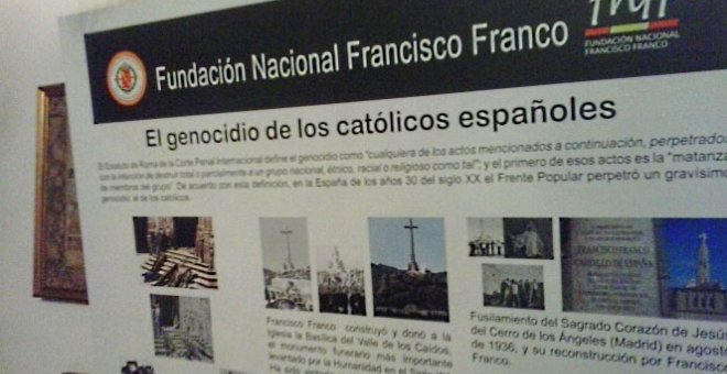 La Fundación Franco aprovecha las visitas al Pazo de Meirás para acusar el Frente Popular del “genocidio de los católicos” españoles.-