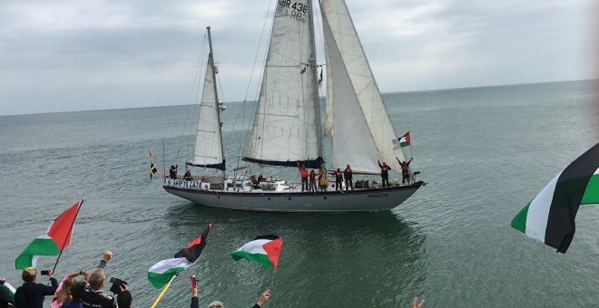 Velero de la Flotilla de la Libertad./EUROPA PRESS